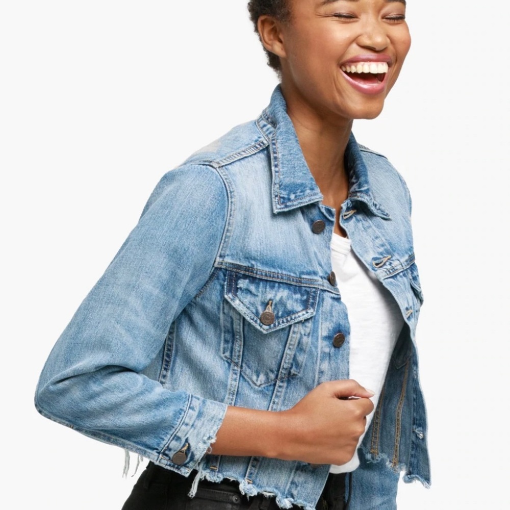 Naibi cropped jean jacket